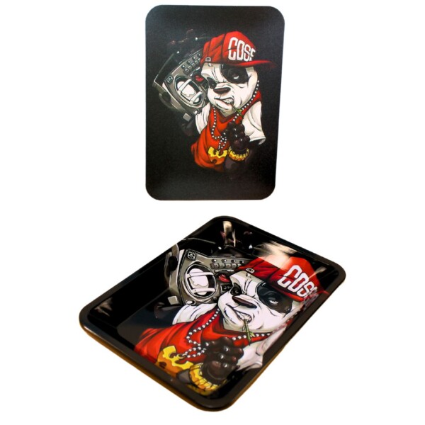 Magnet Top Small Metal Rolling Tray (Chill Bulldog)