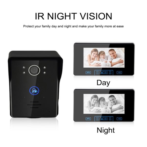 7 Inch Wireless Video Doorbell Intercom 2.4GHz Digital Door Phone System - Figura 7