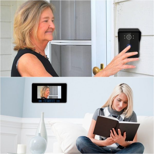 7 Inch Wireless Video Doorbell Intercom 2.4GHz Digital Door Phone System - Figura 5
