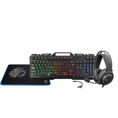 White Shark Tastierë + Maus + MOUSE PAD  +HEADSET GC-4103 CHEYENNE – 4ne1