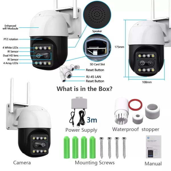 Kamera 5MP Dual-Lens 10x ZOOM Wireless - Figura 9