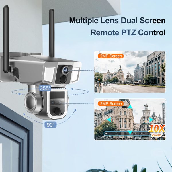 Kamere Profesionale Solare 4G & WiFi 8.0MP 10X Zoom Optical - Figura 4