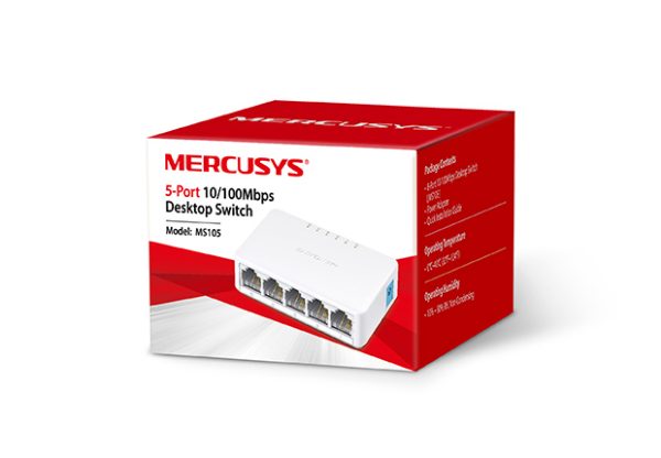 Internet Switch MS105 10/100Mbps Mercusys - Figura 2