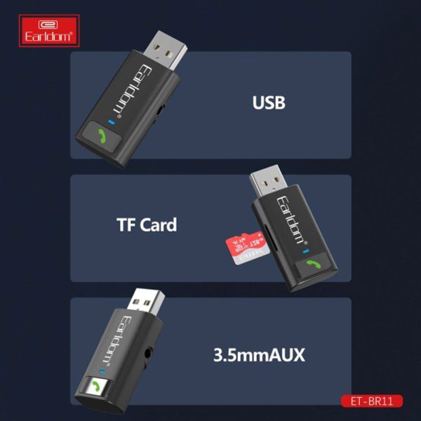 Audio Reciver USB Aux Bluetooth Earldom BR11 - Figura 2