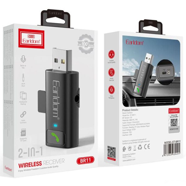 Audio Reciver USB Aux Bluetooth Earldom BR11 - Figura 3